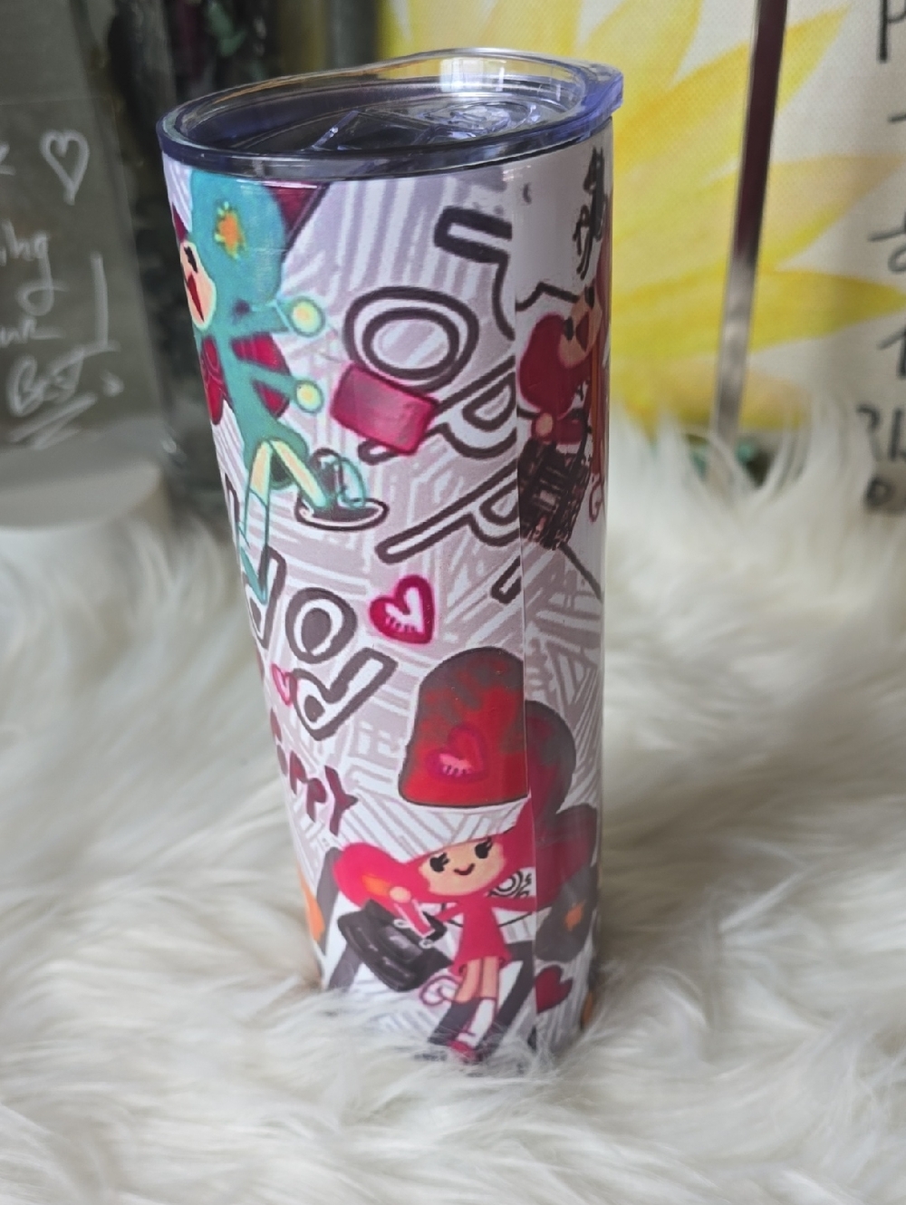 Cute Travel Tumbler Off BRAND NWT - Picture 3 of 8